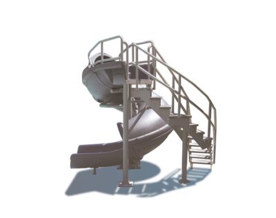 Vortex Slide Full Tube And Stairs