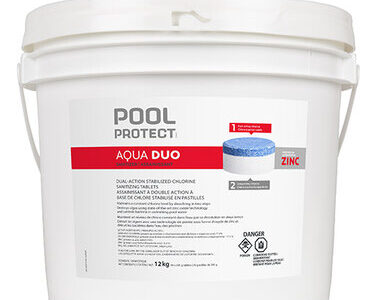12KG Aqua Duo - 3 in 1 Chorine, Shock & Zinc 3" Puck